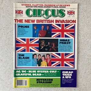 CIRCUS MAGAZINE May 31 1981 THE NEW BRITISH INVASION Jefferson Starship Eve Moon